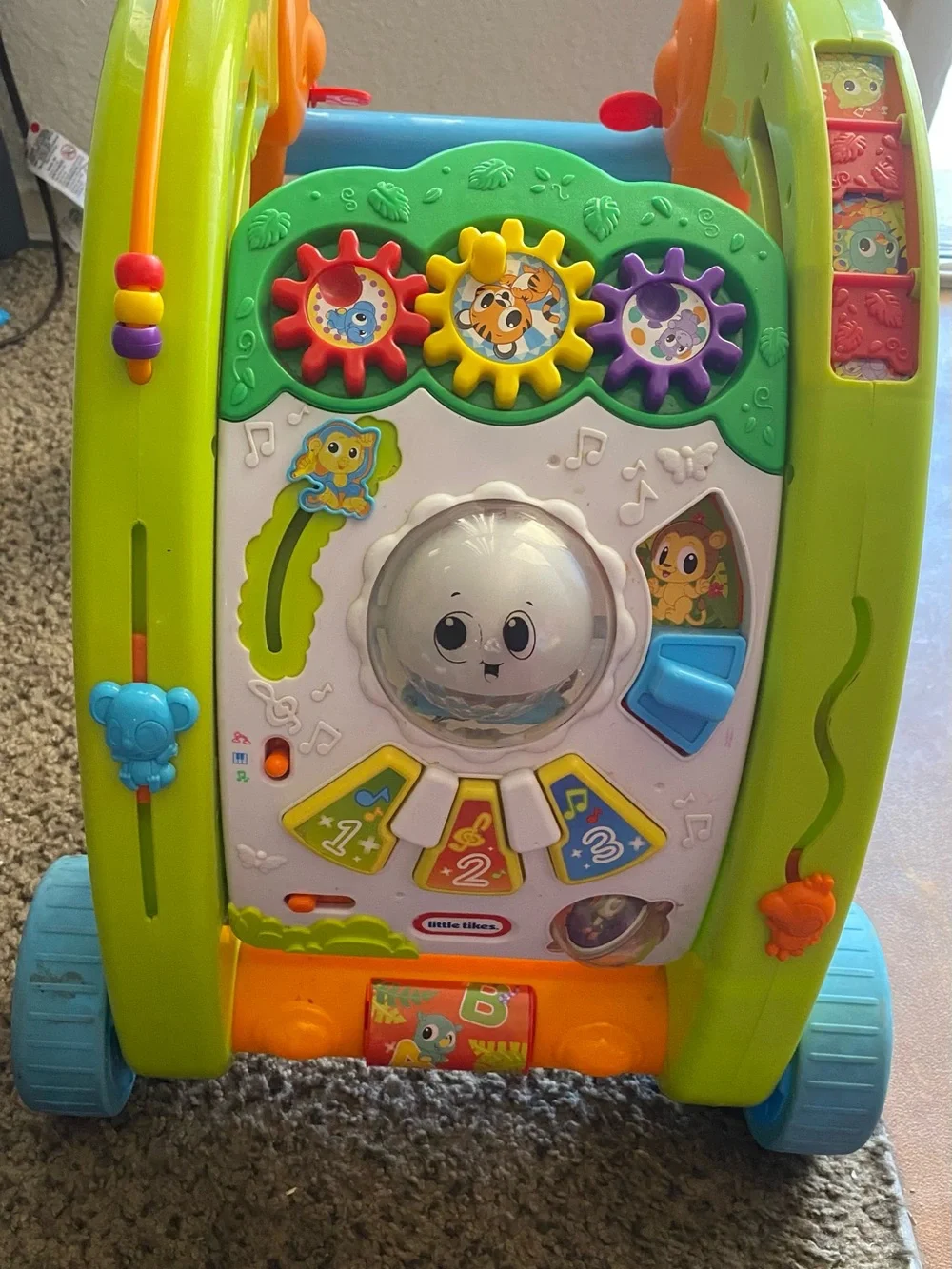 Musical Activity Walker - Green/Blue